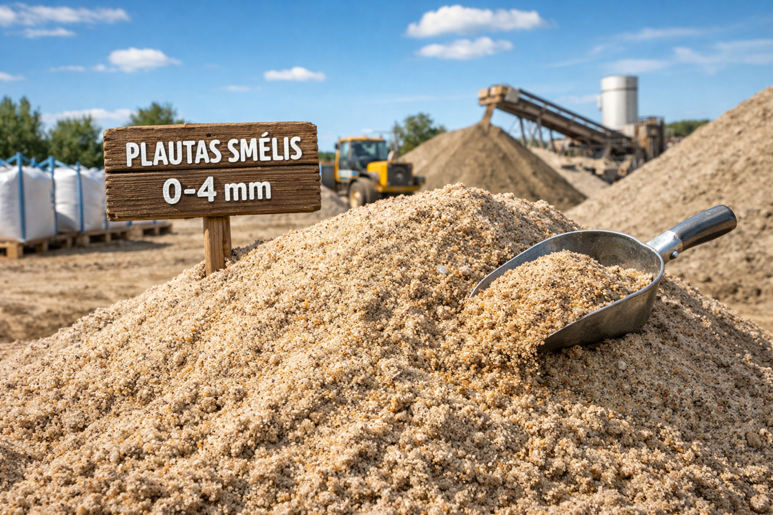 smelis betonavimui fr.0/4